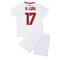 AC Milan Rafael Leao #17 Fotballklær Bortedraktsett Barn 2022-23 Kortermet (+ korte bukser)